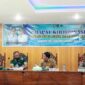 Wakil Bupati Tanjung Jabung Barat Hairan, SH memimpin Jalannya Rapat Koordinasi forum lalu lintas angkutan Jalan terkait penyelanggaraan Car Free Day, Senin (30/5/2022). FOTO : Prokopim Tjb