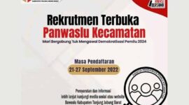 Bawaslu Buka Pendaftaran Calon Anggota Panwascam. GRAFIS : BAWASLU TJB/Edt