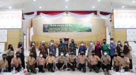 Kampanye Kreatif, Kodim 0419/Tanjab Sosialisasi Mekanisme Masuk TNI-AD, Sabtu (29/1/22). FOTO : BAs