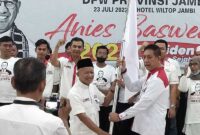 Relawan ANIES di Jambi Terbentuk, Deklarasi Dorong Anies Baswedan Jadi Presiden 2024. FOTO : Ist