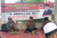 H. Abdullah, SE Ketua DPRD Tanjung Jabung Barat serap aspirasi Masyarakat di Masa Reses ke III Tahun Sidang 2021 - 2022, Rabu (25/5/22). FOTO : Ist