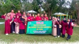 Dok. Ajang Silaturahmi DPK BKPRMI dengan Remaja Masjid se Kecamatan Jaluko di Hutan Kota Jambi, Sabtu (15/1/22).