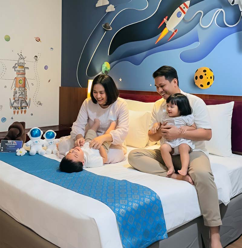 Kamar Tematik Anak Rumah Kito Menjadi Pilihan yang Nyaman Untuk Staycation Keluarga. FOTO : IST