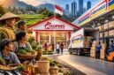 Ilustrasi rantai pasok Kopdes Merah Putih dan Indomaeco di tengah sorotan terhadap kemandirian ekonomi desa dan keberpihakan kepada UMKM. (FOTO : Dok. Ilustrasi AI)
