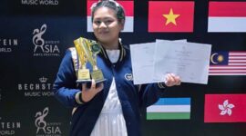 Renaissance Ojwala Kanahaya Raih Juara di Asia Arts Festival 2024 Kategori Vocal Solo. FOTO : Istimewa