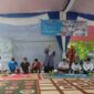 Bupati Muaro Jambi Hj. Masnah Busro Saat Sambutan Peresmian Program Kotaku dan Rumah Aspirasi H Bakri di Desa Pudak, Rabu (05/01/22) pagi