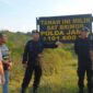 Dansat Brimob Polda Jambi Kombes Pol Nadi Chaidir Saat Berada di Lokasi Akan dibangun Mako Kompi. FOTO : Dhea