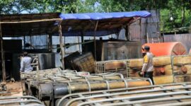 Polda Jambi Jajaran Segel 23 Gudang Penyimpanan BBM Diduga Ilegal. FOTO : Humas Polda Jambi