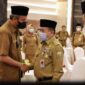 Sekretaris Daerah Ir. H. Agus Sanusi Ketia Bertemu Gubernur Jambi Al Haris pada Musrenbang RKPD Provinsi Jambi, Selasa (5/4/22). FOTO : Ist.