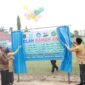 Wakil Bupati H Hairan, SH saat menghadiri Deklarasi Sekolah Ramah Anak di Halaman SMP Negeri 1 Merlung, Kamis (3/11/22). FOTO : Prokopim