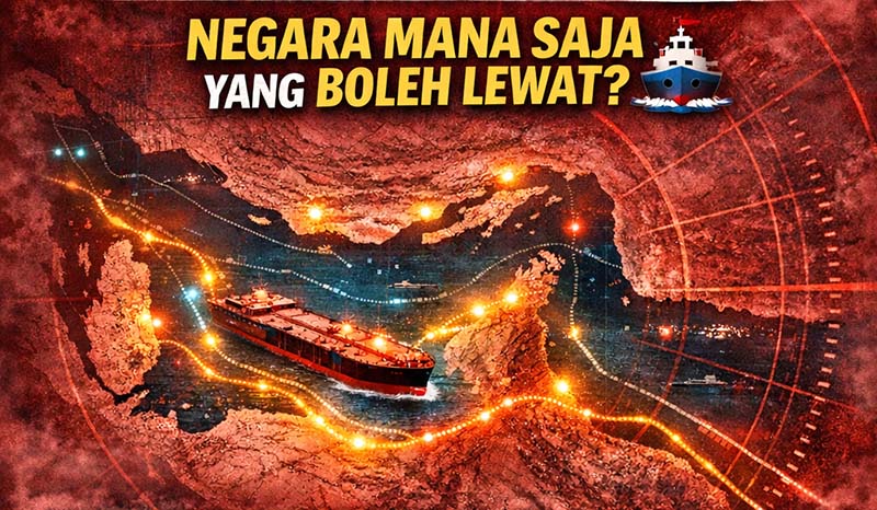 Pernyataan Resmi Otoritas Iran Menteri Luar Negeri Iran, Abbas Araghchi, menyatakan bahwa selat tersebut tetap terbuka bagi kapal-kapal dari negara yang tidak menunjukkan permusuhan dan telah berkoordinasi dengan militer Iran. (FOTO : LINTASTUNGKAL)