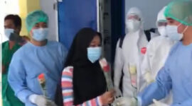 FOTO : LD usia 18 Tahun asal Kecamatan Tebing, Kabupaten Tanjab Barat di rawat di Eks Puskesmas Kuala Tungkal II