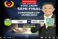 Live Streaming Semifinal Kota Jambi vsTebo. 
