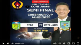 Live Streaming Semifinal Kota Jambi vsTebo. 
