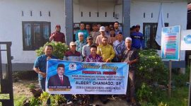 Albert Chaniago Gelar Reses, Serap Aspirasi Warga Desa Makmur Jaya. FOTO : HMS