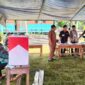 Salah Satu TPS di Wilayah Kecamatan Senyerang Ditinjau Camat Senyerang Suwarno, Senin (29/8/22). FOTO : Ist