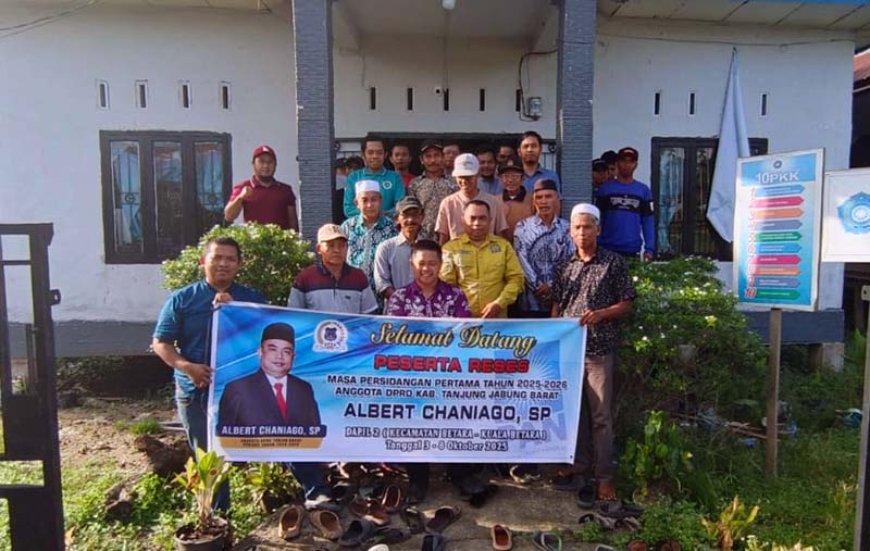 Albert Chaniago Gelar Reses, Serap Aspirasi Warga Desa Makmur Jaya. FOTO : HMS