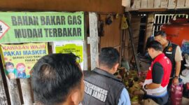 Tim Gabungan Subdit I Indagsi Ditreskrimsus Polda Jambi Sidak Sejumlah Pangkalan Gas Elpiji. FOTO : VIRYZHA