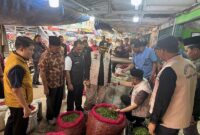 Sambut Ramadhan, Satgas Pangan Provinsi Jambi Sidak Harga Bahan Pokok di Pasar Tradisional Angso Duo. FOTO : DHEA