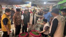 Sambut Ramadhan, Satgas Pangan Provinsi Jambi Sidak Harga Bahan Pokok di Pasar Tradisional Angso Duo. FOTO : DHEA