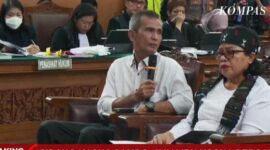 Samuel Hutabarat dan Rosi Saat Hadi di Sidang Lanjutan Agenda Pemeriksaan Saksi di PN Jakarta Selatan, Selasa (1/11/22). FOTO : Tangkapan Layar