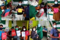 Didukung SKK Migas-PetroChina, Vaksinasi di Puskesmas Simpang Pandan Berjalan Lancar. GRAFIS : HUMAS
