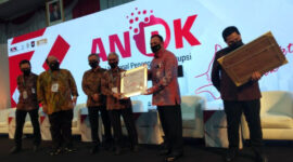 Penghargaan ini diserahkan oleh Ketua KPK Firli Bahuri dan diterima Kepala SKK Migas Dwi Soetjipto pada acara Aksi Nasional Pencegahan Korupsi (ANPK) yang diselenggarakan Gedung KPK Jakarta, Rabu (26/08/20).