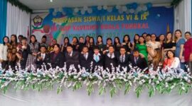 Kegiatan perpisahan Siswa dan Siswi SMP Xaverius Kuala Tungkal. FOTO : Ist