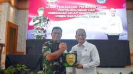 Sosialiasasi Pencegahan Pemberantasan Penyalahgunaan dan Peredaran Gelap Narkoba (P4GN) Korem 042/Gapu di Balai Prajurit Korem 042/Gapu, Senin pagi  (31/10/22). FOTO : PENREM