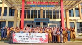 Polres Tanjabbar dan Inspektorat Sosialisasi Pencegahan Pungli. FOTO : Ist