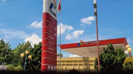 Untuk Pengawasan BBM Solar 19 SPBU di Kota Jambi Dijaga Ketat Petugas Gabungan. FOTO : Lintastungkal