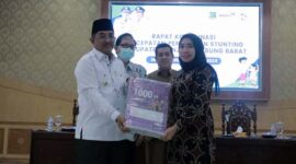 Bupati Tanjung Jabung Barat H. Anwar Sadat hadiri Rapat Koordinasi, (Rakor) Percepatan Penurunan Angka Stunting. FOTO : DokPim
