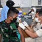Anggota Korem 042/Gapu Suntik Vaksin Hepatitis B