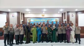 Dokumentasi Acara Syukuran Kenaikan Pangkat Personil Polres Muaro Jambi, Jumat (31/12/21). FOTO : Humas PMJ/Noval