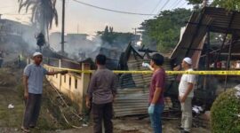 Penampakan Puluhan Kios Taman PKK dan 1 Galleri Milik Pemkab Merangin Pasca  Dilalap Si Jago Merah. FOTO : Hms