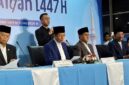 Menteri Agama RI Nasaruddin Umar memimpin jalannya konferensi pers hasil Sidang Isbat Penetapan 1 Zulhijah 1447 H di Auditorium H.M. Rasjidi, Kantor Kementerian Agama, Jakarta, Minggu (17/5/2026). Melalui keputusan bersama tersebut, Pemerintah resmi menetapkan bahwa Hari Raya Idul Adha 1447 H jatuh pada Rabu, 27 Mei 2026. (Foto: Dok. Kementerian Agama RI / ANTARA) 