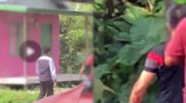 Tampak Salah Satu Pelaku Berhasil Diamankan Petugas BNNP Jambi. [FOTO : Tangkapan Layar]