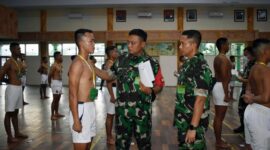Sidang Parade Catar Akmil dipimpin langsung oleh Danrem 042/Gapu Brigjen TNI Supriono, S.IP., M.M. FOTO : Penrem