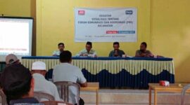 Kegiatan sosialisasi tentang Forum Komunikasi dan Koordinasi (FKK) Kecamatan. FOTO : Ist