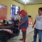 Pelaku Curanmor dan Barang Bukti Diamankan di Polsek Jambi Selatan. FOTO : Humas/Dhea