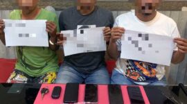 Tiga Pemuda RKS, KS dan BA Diamankan Satresnarkoba Polresta Jambi Saat Akan Edarkan Sabu. [FOTO : Humas Resta Jambi]