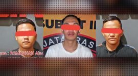 Tiga Pelaku Terlibat Penganiayaan Wartawan di Jambi Menyerahkan Diri Polisi. FOTO : HMs