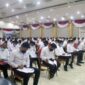 Ratusan peserta mengikuti Tes seleksi Calon Petugas Damkar dan Penyelamatan, di Balai Pertemuan, Kantor Bupati Tanjab Barat Rabu (5/1/22). FOTO :  PROKOPIM