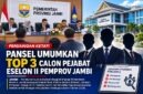 Pansel resmi mengumumkan daftar peringkat tiga besar terbaik untuk mengisi lima jabatan strategis eselon II tahun 2026 yang dilakukan secara transparan, profesional, dan kompetitif. (FOTO: Dok. Istimewa)
