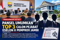 Pansel resmi mengumumkan daftar peringkat tiga besar terbaik untuk mengisi lima jabatan strategis eselon II tahun 2026 yang dilakukan secara transparan, profesional, dan kompetitif. (FOTO: Dok. Istimewa)
