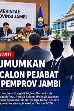 Persaingan Ketat! Pansel Umumkan Top 3 Calon Pejabat Eselon II untuk 5 Jabatan di Pemprov Jambi