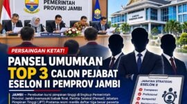 Pansel resmi mengumumkan daftar peringkat tiga besar terbaik untuk mengisi lima jabatan strategis eselon II tahun 2026 yang dilakukan secara transparan, profesional, dan kompetitif. (FOTO: Dok. Istimewa)