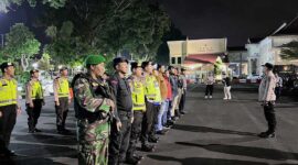 Tim Gabungan Sat Brimob Polda Jambi Diterjunkan Antisipasi Gangguan Kamtibmas. FOTO : Hms