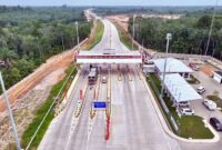 Proyek Jalan Tol Seksi 4 Tempino-Simpang Ness Diperkirakan Rampung Pertengahan 2025. FOTO : HMS