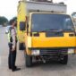 Salah Satu Truk yang Ditindak Tegas Oleg Anggota Satlantas Polresta Jambi, Sabtu (7/5/22). FOTO : Satlantas Polresta Jambi